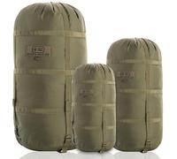 M-Tac Saco de compresión para saco de dormir, bolsa de compresión militar resistente al agua, bolsa de compresión de nailon ligero para viajes, camping, senderismo, al aire libre (oliva, M, 12 litros)