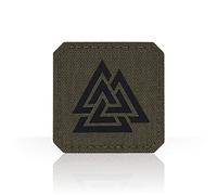 M-Tac Valknut Morale - Parches militares tácticos vikingos nórdicos (Ranger Green - Negro)