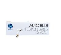 M-Tech BOMBILLAS HALOGENA PLAFON 36MM 12V C10W BLISTER 10 UNIDADES