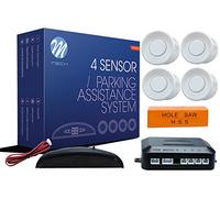 M-Tech CP4W Sensor de aparcamiento CP4 LED con buzzer, Blanco