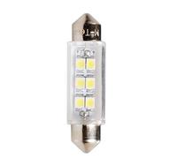 M-Tech L091W Lámpara LED C5W 41 mm 6xSMD3528 12V, Set de 10