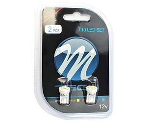M-Tech LB017W Blister 2x LED - W5W 4xSMD3528 12V, Blanco