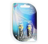 Blister 2x Lámparas T10/W5W 5 LEDs SMD 12V Blanco 6000K (CANBUS) - M-TECH