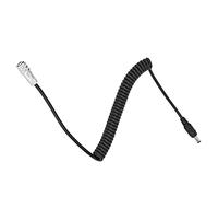 M Ugast Cable de Alimentación D-Tap, CC a BMPCC 4K Cable de Resorte en Espiral de 2 Clavijas con Clavijas Doradas, para Cámaras Blackmagic Pocket Cinema 4K (Derecho)