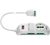 Vimar FP00518.C.B Regleta con 2 USB e Interruptor automático de protección 10 A, 2 bitomas Sicury, 1 Toma Universal, Cable 1,5