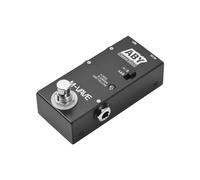 M VAVE ABY Selector de Línea AB Switch Mini Pedal de Efectos de Guitarra True Bypass Pedal de bajo de Guitarra AB Box ABY Channel Switch para Entusiastas de la Música