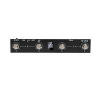 M-VAVE/Chocolate Plus MIDI/controlador de pedal con 4 botones programables, construcción de metal, conectividad USB, batería recargable, 12 horas de reproducción para músicos y artistas (negro)