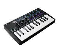 M-VAVE - Controlador de teclado MIDI USB de 25 teclas con 8 almohadillas retroiluminadas, teclado de piano inalámbrico, semipesado, profesional, dinámico, 8 perillas, software incluido