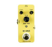 M-Vave Dist-SC1 - Pedal de distorsión, Pedal de distorsión clásico - perfecto para rock y blues