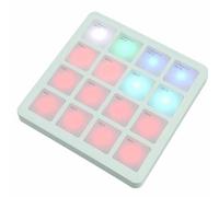 M-VAVE SMC-PAD Pocket PAD - Controlador inalámbrico MIDI de tambor, 16 almohadillas RGB sensibles a la velocidad con Aftertouch, almohadilla MIDI portátil, recargable, repetición de notas, para DAW