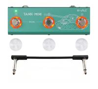 M-VAVE TANK-MINI Pedal de guitarra multiefectos, pedal de guitarra multiefectos, procesador de efectos múltiples para guitarra y bajo con modelador de amplificador con tapa de interruptor de pie y