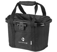 M-Wave 122384 Cesta Delantera Potencia, Unisex Adulto, Negro, Única