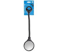 Bicycle mirror with flexible rod >Spy Flex<, black plastic, length ~190 mm, 3D adjustable convex 70 mm lens, card