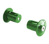 M-Wave A Rio Aluminio Tapones de Manillar, Unisex, Verde