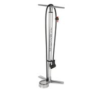 M-Wave Air Flow Bomba de pie, Aluminio Pulido, para FV, AV y DV, Unisex Adulto, Plata, Talla única