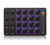 M-Wave-almohadillas para orejas de control MIDI inalámbricas,Bluetooth portátil USB MIDI con 16 almohadillas para orejas de batería MPC,8 perillas asignables,repetición de notas,botones de nivel,K5