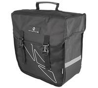 M-Wave Amsterdam Single Alforja Trasera Simple, Capacidad 18 l, Unisex, Negro, 38 x 18 x 30 cm
