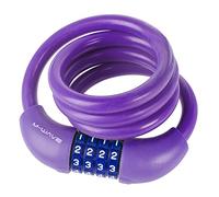 M-Wave, Candado de Cable Espiral DS 12.10 S, Adultos Unisex, Morado