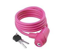M-Wave 170503.0 Candado Espiral, Unisex Adulto, Rosa, 1500 x 8 mm