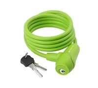 M-Wave Candado Espiral, Unisex Adulto, Verde, 1500 x 8 mm
