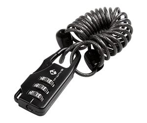 M-Wave , Candado PD 3 L Unisex Adulto, Negro, Talla Única