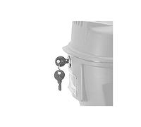 M-Wave M12246601 Cerradura de Repuesto para Maletero de Bicicleta, Unisex Adulto, Plata