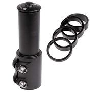 M-Wave CP Lift-Adaptador (Aluminio, para 1 1/8", Altura Regulable), Color Negro, Unisex Adulto