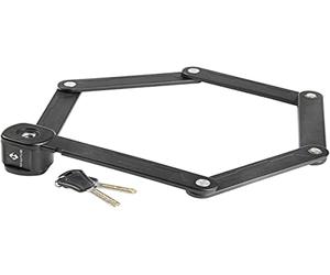 M-Wave F 875/6 - Candado plegable, Negro, 875 mm