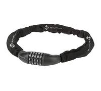 M-Wave Forrado Candado de Cadena, Unisex Adulto, Negro, 850 x 6 mm