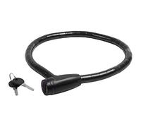 M-Wave Llave Candado Espiral, Unisex Adulto, Negro, 800 x 18 mm