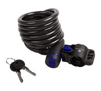 M-Wave Llave Soporte Candado Espiral, Unisex Adulto, Negro, 1800 x 10 mm