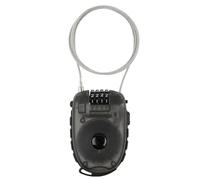 M-Wave Lock'n'Roll D 24.9 Candado Retráctil, Unisex, Negro, 90 cm / 2.4 mm