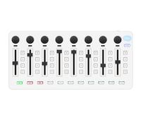 M-WAVE Mezclador de controlador MIDI inalámbrico, mezclador de controlador MIDI USB portátil Bluetooth con 8 actuadores de control asignables, 8 perillas, batería recargable. Integración con DAW