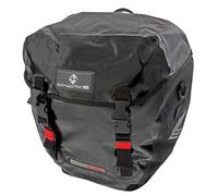 M-Wave 122722 Alforjas traseras Doble, 2 x 20 l, Unisex, Negro Mate