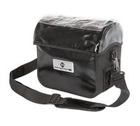 M-Wave 122715.0 Bolsa Manillar con Portamapas, Unisex, Negro, 22-31 mm