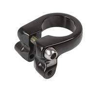 M-WAVE RACKY - Abrazadera para sillín de adulto con fijación para portaequipajes (34,9 mm), color negro