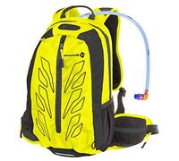 M-Wave Rough Ride Back INKL. Source Mochila, diseño de Motorista, Color Amarillo neón, Unisex-Adultos, ca. 46x28x12 cm
