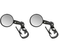 M-Wave Spy Mini Retrovisor al manillar, Unisex adulto, negro, Talla única (Paquete de 2)