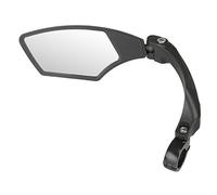 M-Wave Spy Space - Espejo de Bicicleta, Negro, Talla única, Montaje lado Izquierdo