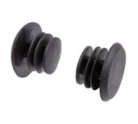 M-Wave Tapones para manillar (4 unidades), color negro