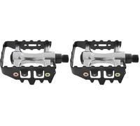 M-Wave Unisex-Adult Steady A5 - Pedal para MTB, Color Negro y Plateado, 70 x 94 mm (Paquete de 2)