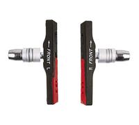 M-Wave Unisex - Adulto BPR-VC-Dual V-Brake Zapatos Negro/Rojo Longitud: 72 mm