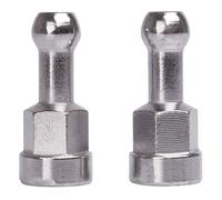 M-Wave Unisex - Adultos BF Sistema de fijación para Eje Fijo para Remolque de Bicicleta > Single 40, Plata