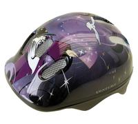 M-Wave, Ventura Wizard, Casco de Ciclismo para niños, Color Azul/Violeta/Negro, 52-57 cm