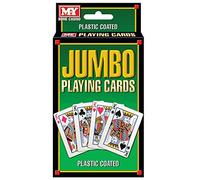M.Y Baraja de Cartas Jumbo | Cartas de Juego Impermeables Jumbo - Ideal para Fiestas, Juegos de jardín y Juegos al Aire Libre