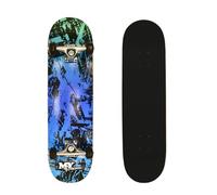M.Y X-Skate 'Inner City' Complete Skateboard 31" Double Kick Beginner Skateboard for Kids Teenagers & Adults 7 Ply Maple Deck ABEC 7 Bearings for Tricks and skateparks