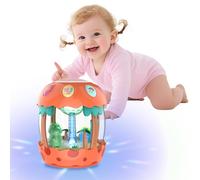 m zimoon Juguete para bebés a partir de 6 meses, proyector giratorio de dinosaurio, juguete para niños con luz, divertidos sonidos de dinosaurios y música, juguetes musicales para niños a partir de 6