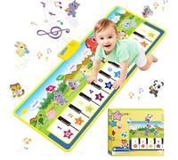 m zimoon Piano Alfombra Musical, Juguetes Niños 1 2 3 Años, Alfombrillas de Baile con 8 Instrumentos Musicales, Juguetes Educativos Niños, Regalos Bebe para Niños Niñas de 1 a 5 Años (100*36cm)