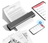 M08F Impresora Termica Portatil, Impresora Térmica A4, Impresoras Portatiles Bluetooth para Viajes y Tatuajes, Compatible con Teléfono Móvil y PC, Admite Papel Térmico A4 y Papel Transfer Tattoo