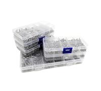 M1.2 M1.4 M1.7 M2 M3 M4 Kit Surtido De Tornillos Autorroscantes for Madera Cabeza Phillips De Acero Inoxidable 304 A2 Con Caja De Almacenamiento(Set E M2 600pcs)